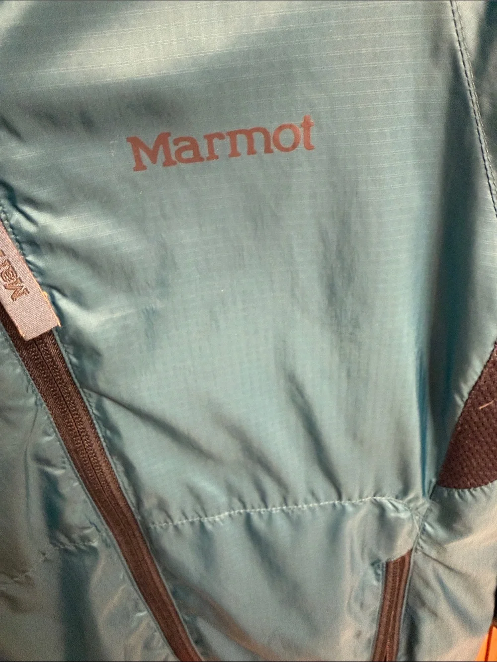 Marmot Teal Hooded Kids Rain Jacket